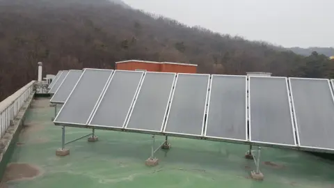녹색 방수 옥상 평판 집열기 열